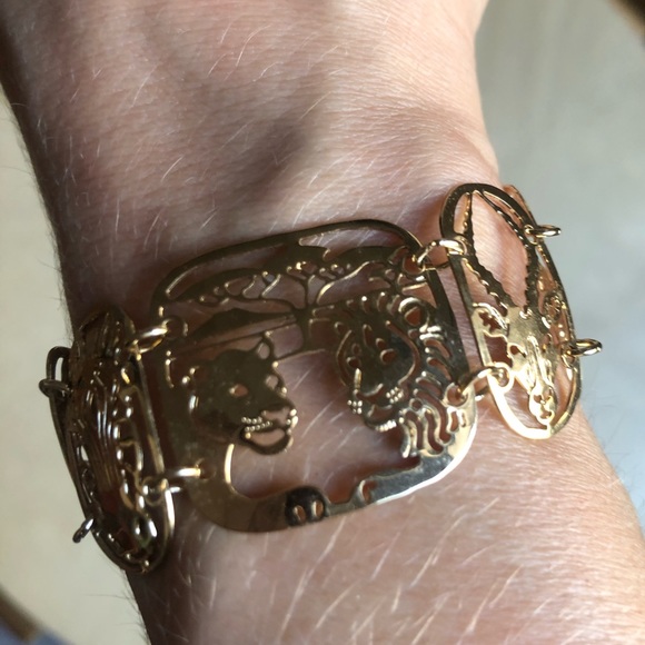 Wild Animal Goldtone Bracelet - Picture 4 of 5